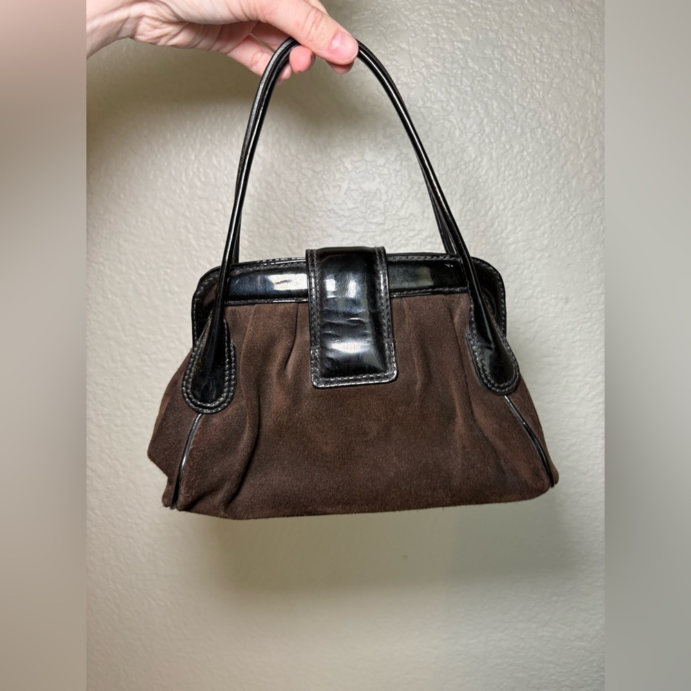 Banana Republic Brown Suede Purse Small - Picture 11 of 12